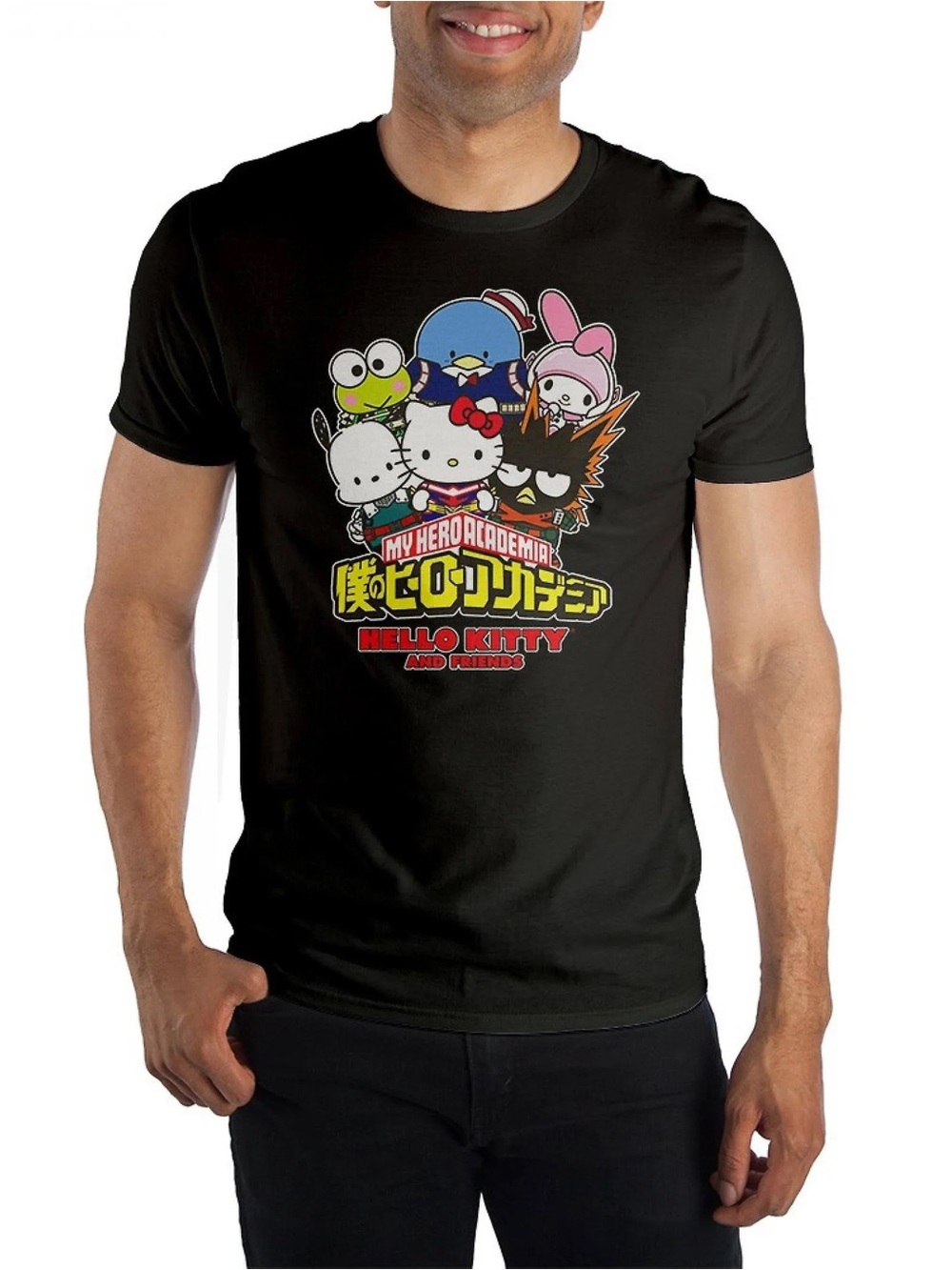 Sanrio x My Hero Academia Hello Kitty and Friends Graphic T-Shirt Size Small
